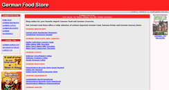 Desktop Screenshot of germanfoodstore.net